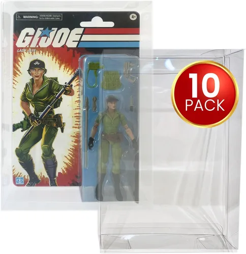Vista 13 de EVORETRO Caja de exhibición y protector para figuras de acción Compatible con Star Wars, Marvel Legends y GI Joe (con tarjeta) Figura de 3.75