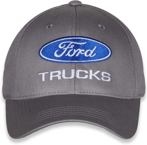 Vista 2 de Gorra de béisbol de sarga de algodón con licencia oficial de Ford Trucks, color gris claroNimbus Cloud con cierre ajustable, Gris