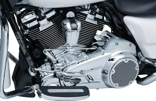 Vista 2 de Kuryakyn 6413 Accesorio de acento de motocicleta: cubierta principal interior de precisión para motocicletas Harley-Davidson 2017-19, cromo