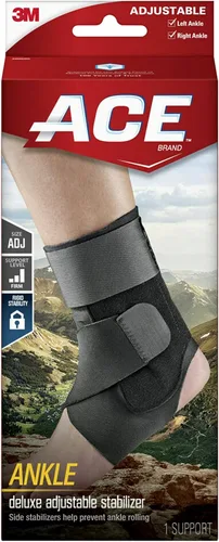 Vista 7 de ACE Estabilizador de tobillo Deluxe, ajustable, negro, 1 unidad (paquete de 2)