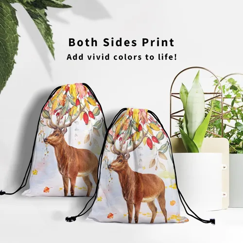 Vista 14 de Bolsa de agarre de gimnasia de piel de animal, bolsa de gimnasia con cordón ajustable, bolsa de cuerda para fauna silvestre, Mariposas Galaxy
