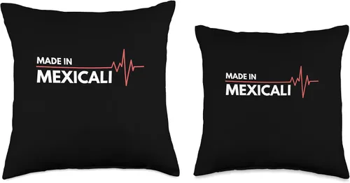 Vista 3 de Made In Mexicali Mexico Co. Inc. Made in Mexicali Mexico - Almohada para lugar de nacimiento, 16 x 16 pulgadas, multicolor