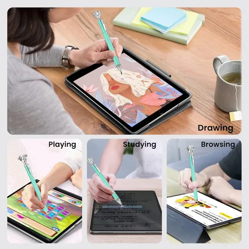 Vista 7 de Lápiz capacitivo, lápiz capacitivo, con múltiples puntas, para pantallas táctiles, lápiz capacitivo, universal para iPad, iPhone y todas las demás