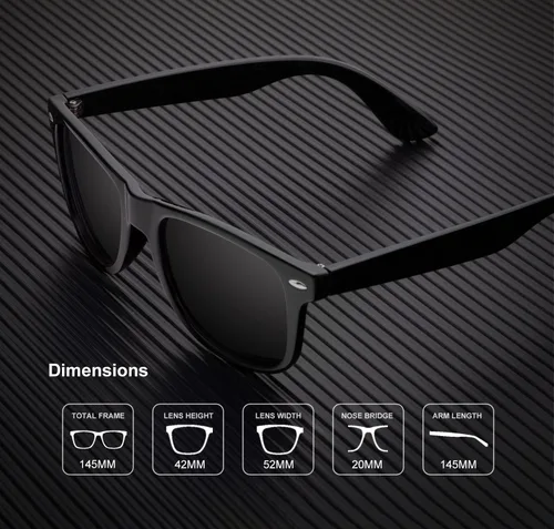 Vista 5 de KALIYADI Lentes de sol polarizados para hombres y mujeres, con acabado mate, lentes de espejo de color, bloqueo UV (paquete de 3)
