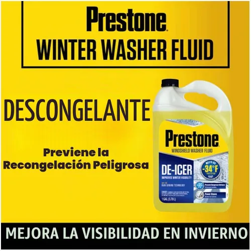 Vista 3 de Fluido de eliminación de hielo para parabrisas de Prestone
