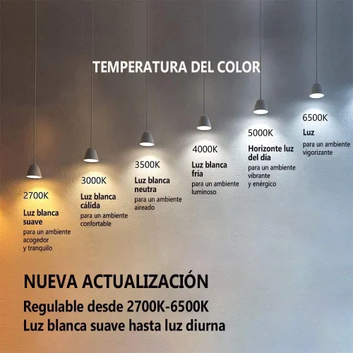 Vista 5 de NS Bombillas de maíz equivalentes a 700 W de 10500 lm (1 juego) - 90% de ahorro de energía, IP65 impermeable, E26/E39, 70 W 3000 K cálidas, luces