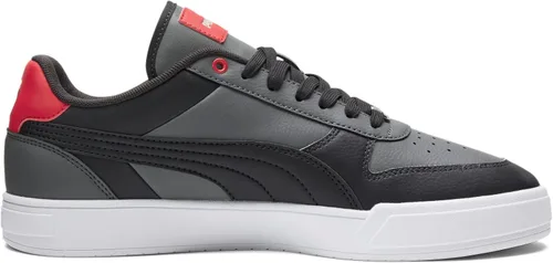 Vista 6 de PUMA Zapatos deportivos Caven para hombre, Dime Flat Medium Gray-Flat Dark Gray-for All Time Red