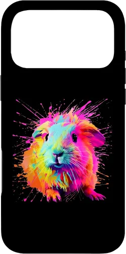 Vista 22 de Splash Paint Guinea Pig Furry Potato Lovers Case for iPhone 16