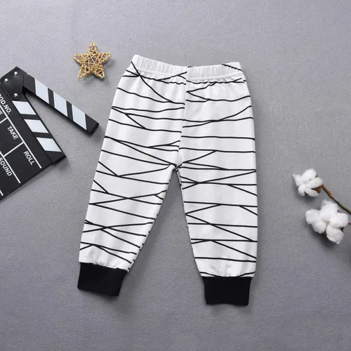 Vista 5 de Aalizzwell Traje a juego de Halloween para bebés y niñas Camisa de momia