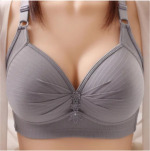 Vista 3 de JMMSlmax Sujetadores para mujer con realce de cobertura completa, ajustable, sin varillas, transpirable, sin costuras, sin varillas, cómodo, sin