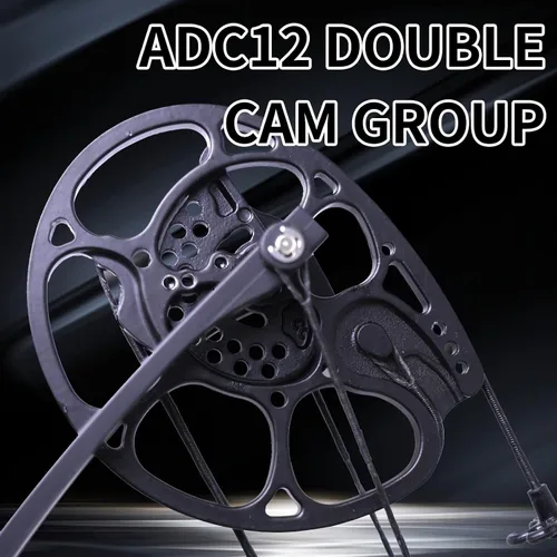 Vista 5 de Conjunto de arco y flecha compuesto para adultos, kit combinado de pesca con arco ajustable de 30-65 libras, combinación de arco compuesto de 19.5