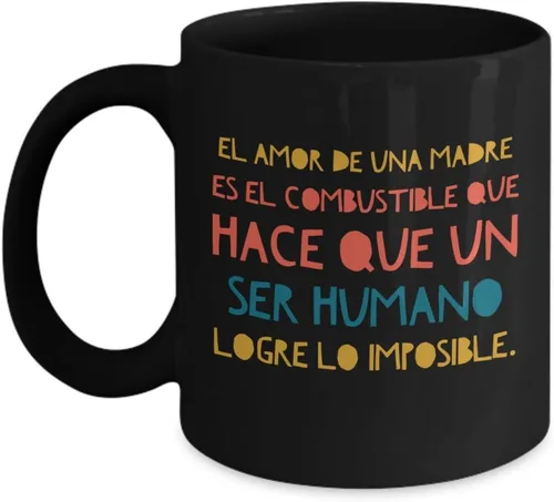 Vista 5 de Taza de Café Regalo para Mama Vaso, taza de café divertidas, tazas personalizadas, taza de café inspiradoras, taza con mensajes positivos. Blanco