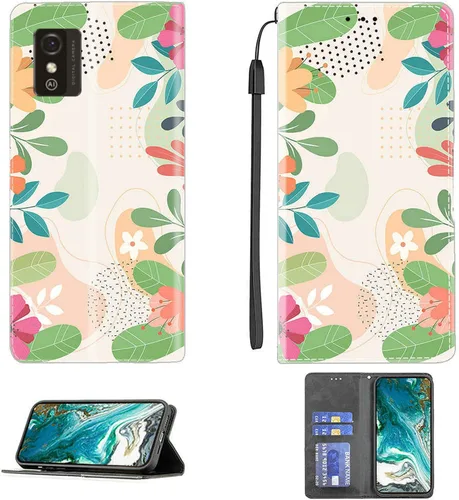 Vista 34 de jioeuinly ATT Motivate 2 - Funda compatible con ATT Motivate 2, funda con soporte abatible y cierre magnético DJS
