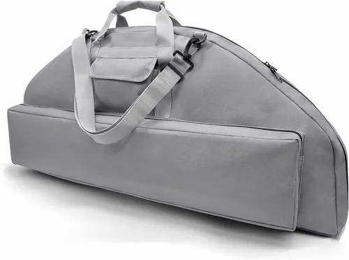 Vista 15 de Estuche de arco compuesto Estuche acolchado de lazo suave Bolsa de transporte de lazo ligero con bolsillo de flecha