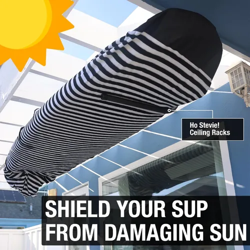 Vista 4 de Ho Stevie! Funda para calcetines SUP – Evita daños por el sol UV – Bolsa protectora elástica para tablas de remo de pie