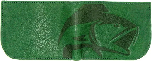 Vista 4 de WEBER'S PREMIER LEATHER Serie Pursuit - Cartera Radius para hombre - Cuero de grano completo y bloqueo RFID, Verde - Bajo, Classic