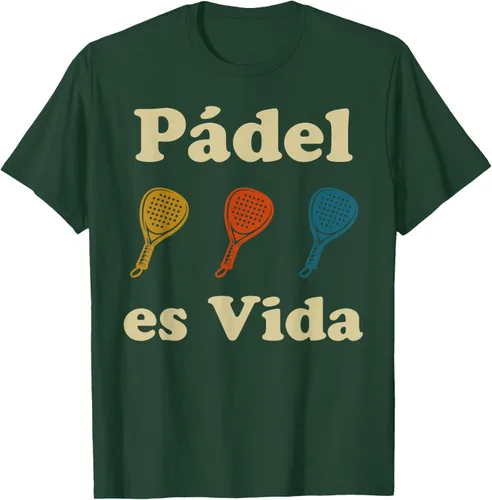 Vista 24 de Padel ES Vida Player Sport Life in Spanish En Espanol Men's T-Shirt