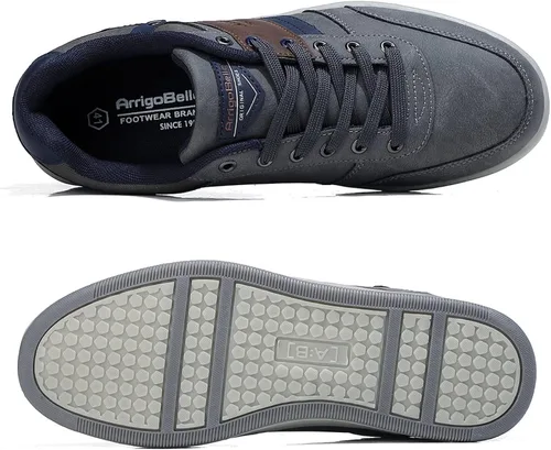 Vista 2 de ASTERO - Zapatos casuales para hombre vestido de moda antideslizante y bajo de piel sintética zapatos para caminar M