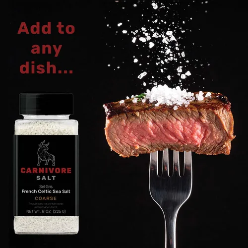 Vista 3 de Carnivore Salt Sal gris celta francesa natural, sal mineral cosechada a mano, sin procesar, más de 80 minerales traza, sal para dieta carnívora - 8