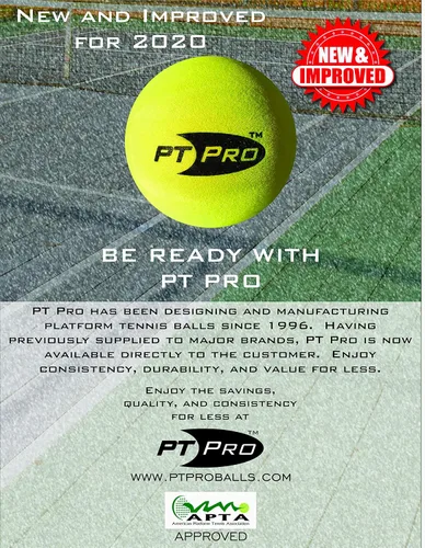 Vista 3 de PT Pro Pelotas de tenis de plataforma - ¡Nuevo! Pelota de invierno 9