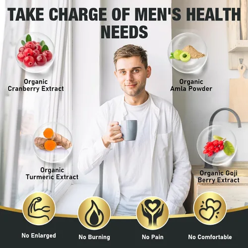Vista 3 de Probióticos para hombres 500 mil millones de CFU, 16 EN 1 probióticos avanzados para hombres para la salud digestiva, sistema inmunológico