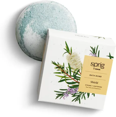 Vista 9 de Sprig by Kohler Bomba de baño de eucalipto + menta, botánicos naturales e ingredientes de primera calidad para el cuidado de la piel