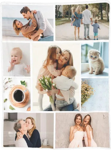 Vista 10 de Mantas personalizadas con fotos, mantas personalizadas con imágenes para mamá, adultos, bebés, padres, amigos, amantes, perros, mascotas