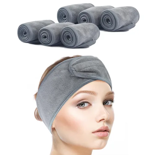 Vista 12 de SINLAND Diadema facial de spa ajustable para maquillaje, paquete de 3 3 multicolor