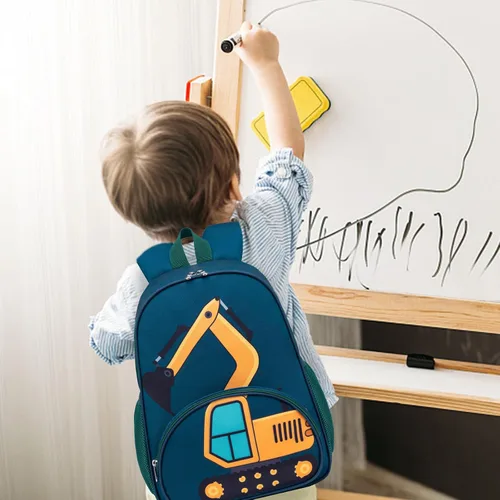 Vista 8 de LOIDOU Mochila para niños y niñas, mochilas preescolares para niños, bolsas escolares para jardín de infantes, juego de mochila para niños pequeños