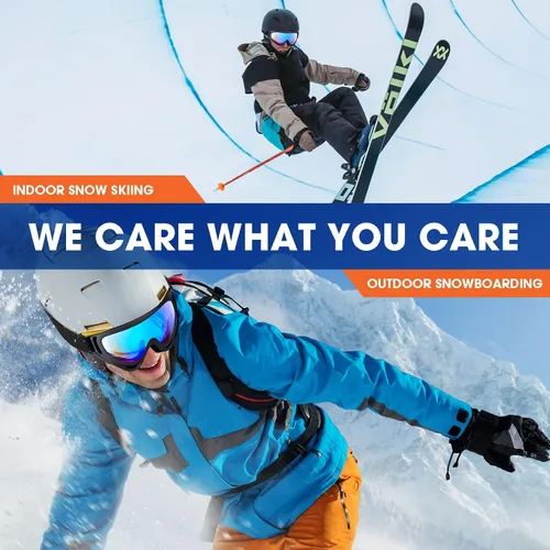 Vista 7 de MAMBAOUT Paquete de 2 gafas de esquí de nieve, gafas de snowboard para hombres, mujeres, jóvenes, niños, niños o niñas