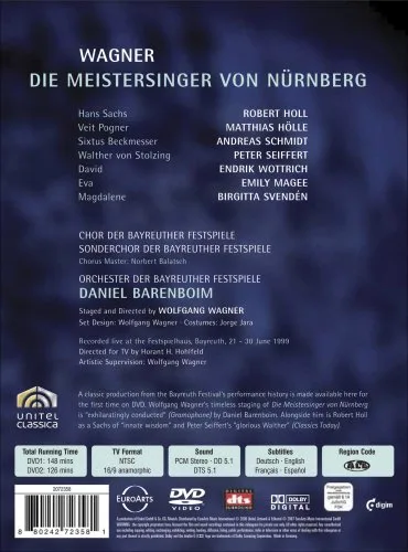 Vista 3 de Wagner Die Meistersinger von Nrnberg DVD Video