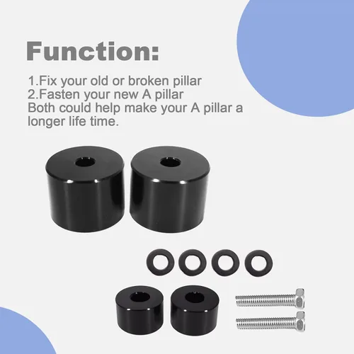 Vista 3 de CULMKARI Un kit de actualización de mango de agarre de pilar para Dodge Ram 1500 2500 3500 2002-2009 (negro)