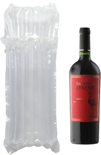 Vista 6 de Bolsas protectoras para botellas de vino, paquete de 10 bolsas de embalaje de seguridad para botellas de vidrio en transporte con equipaje con bomba