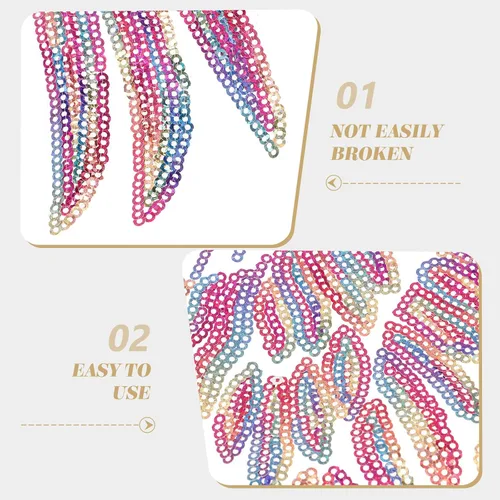 Vista 5 de Didiseaon 2pcs Embroidered Angel Wings Sequin Patch DIY Clothing Decor Iron-on Applique for Jackets Craft Accessories