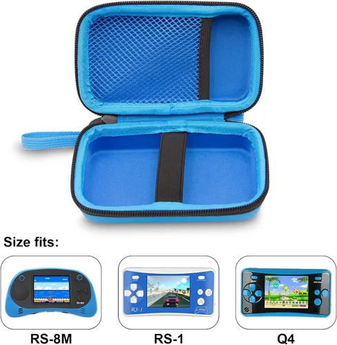 Vista 3 de Estuche de viaje para EASEGMER RS-8M RS-1 para QS4 Kids Handheld Game Player Portable Video Game Player (azul)