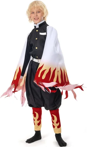 Vista 3 de Disfraz de kimono de anime japonés Tanjiro Kamado Nezuko Giyuu para niños