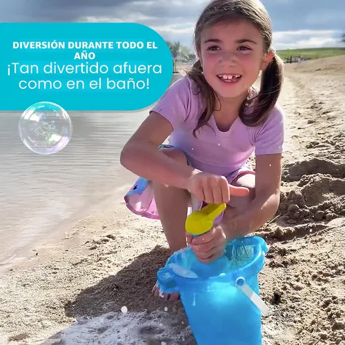 Vista 4 de HABA Juguetes de baño para niños pequeños: batidor de baño de burbujas para niños, para juegos sensoriales, habilidades motoras y diversión