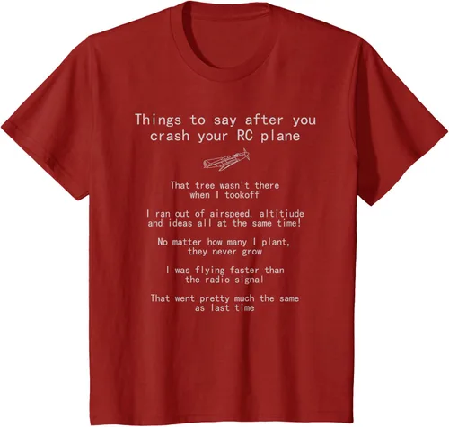 Vista 67 de Cosas que decir cuando te estrellas con tu camiseta RC Plane hobby