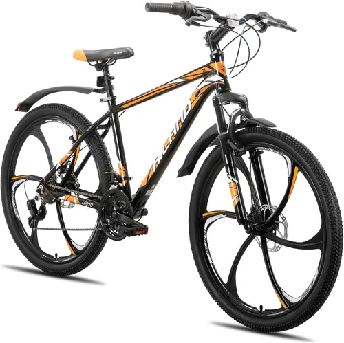 Vista 15 de Bicicleta de montaña HILAND de 26" para hombres, mujeres y adultos, 18 velocidades, freno de disco, marco ligero de aluminio, rueda de 3/6 radios