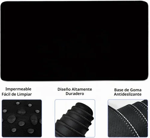 Vista 3 de Alfombrilla de ratón grande 4 en 1 para juegos, almohadilla de reposo para muñeca del teclado y conjunto de alfombrilla con soporte para muñeca