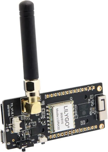 Vista 10 de LILYGO LoRa32 433Mhz ESP32 Placa de Desarrollo OLED 0.96 Pulgadas Tarjeta SD BLE WiFi Módulo TTGO