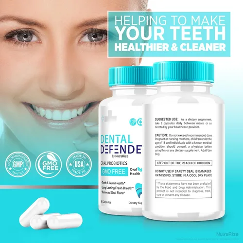 Vista 8 de Paquete de 3 cápsulas de defensor dental, píldoras de apoyo dental, suplemento de salud para dientes, transforma tu rutina de cuidado bucal