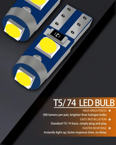 Vista 6 de Paquete de bombillas LED blancas compatibles con Honda Odyssey 2011 2012 2013 2014 2015 2016 2017 Honda Odyssey Luz de domo de mapa interior + luz