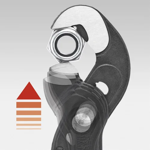 Vista 6 de KNIPEX Juego de 5 alicates con alicates KNIPEX Raptor (8741250), color rojo de 10 pulgadas