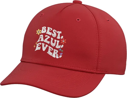 Vista 8 de Retro Groovy Best Azul Ever First Name Mother's Day Girl Adjustable Baseball Hat