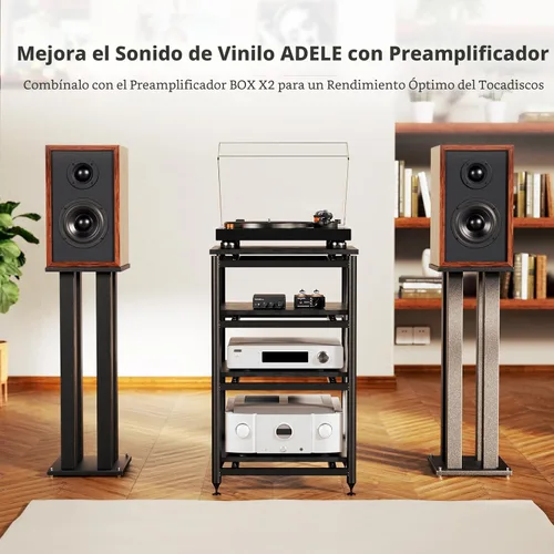 Vista 6 de Fosi Audio TB10D Amplificador Estéreo de 2 Canales, Clase D Mini Amplificadores de Potencia Integrados 600W para Altavoces Pasivos/Bass Shaker