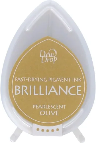 Vista 4 de Tsukineko Brilliance Dew Drop Inkpad, Moonlight White