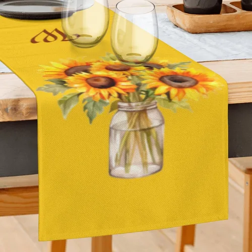 Vista 17 de Camino de mesa de 72 pulgadas de largo para verano, boda, cocina, mesa de comedor, decoración para el hogar, fiesta, decoración retro de estrellas