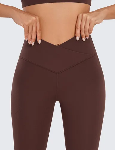 Vista 4 de CRZ YOGA Butterluxe - Leggings de entrenamiento con cintura cruzada para mujer, 2528 pulgadas, cintura alta cruzada en V, para gimnasio, atletismo