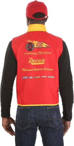 Vista 4 de elope Kit de sombrero y chaleco Lightning McQueen para adultos